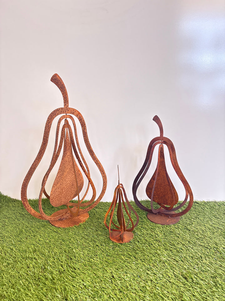 3d Pears Small Sizes (3 sizes available)Metal Garden Art