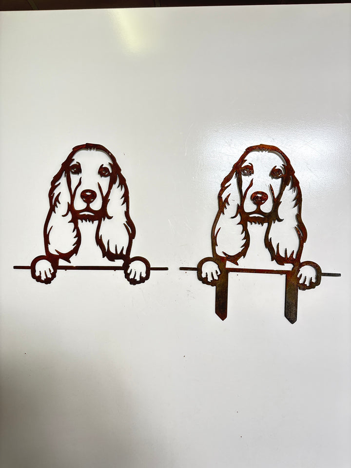 Cocker Spaniel - Dog Memorial Plaque - Metal Art