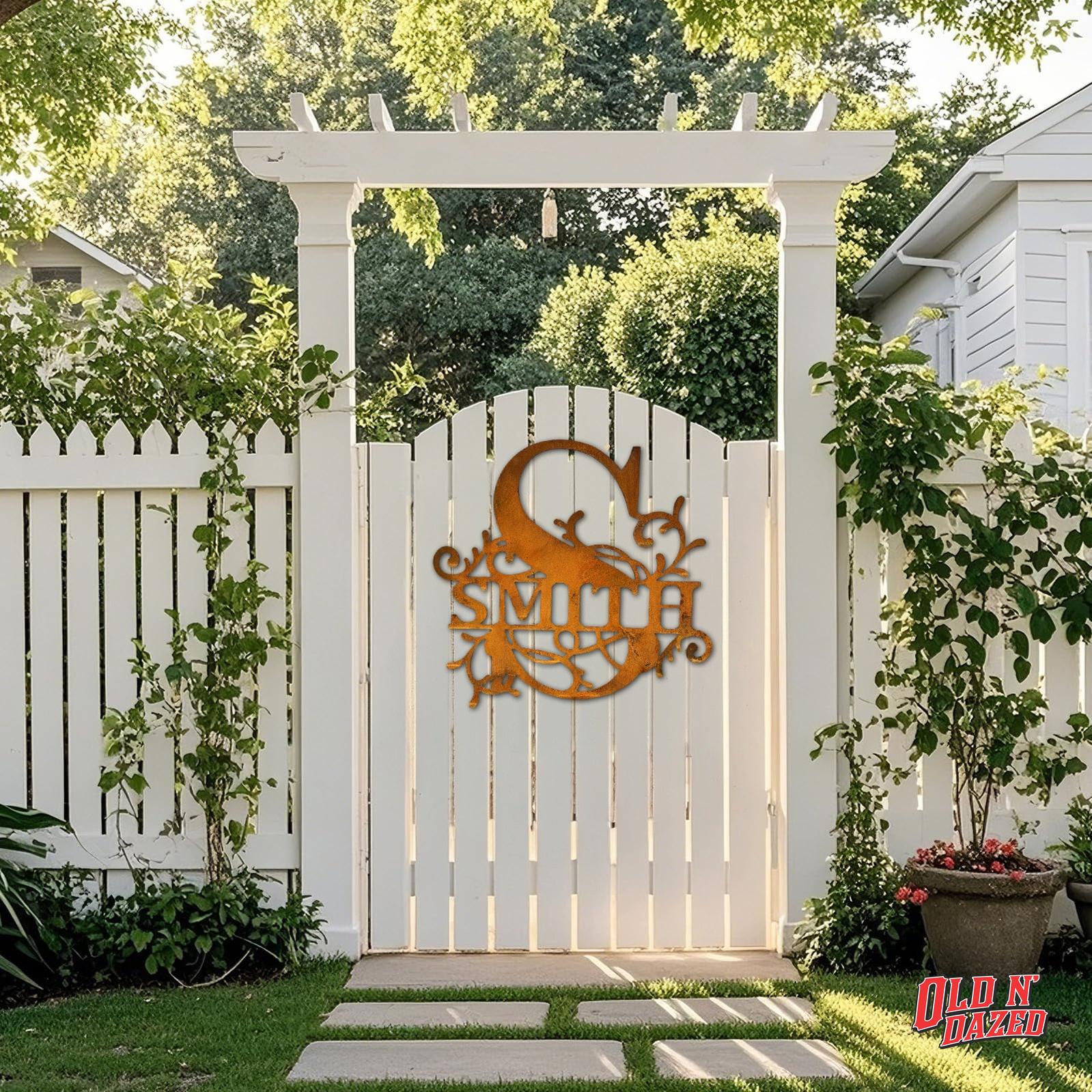 Split Letter Monogram | Custom Made Metal Wall Art – Old n Dazed