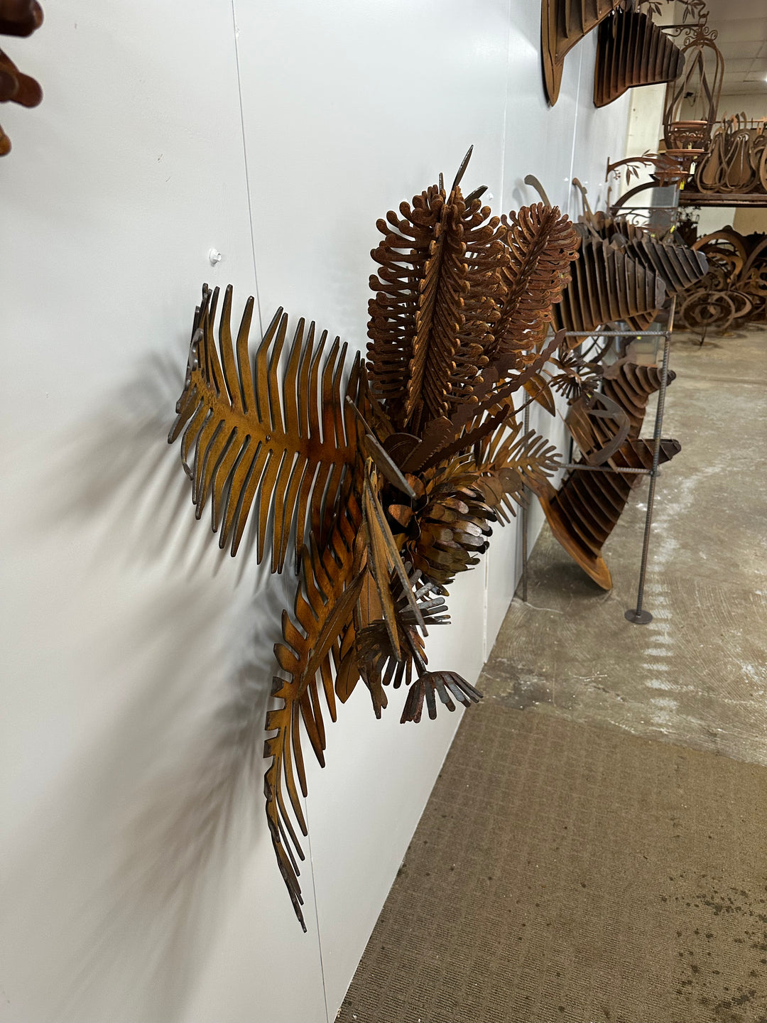 Australian Native Flower Garland – Metal Sculpture - Garden Art