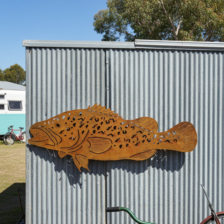 Murray cod fish Metal Wall Art