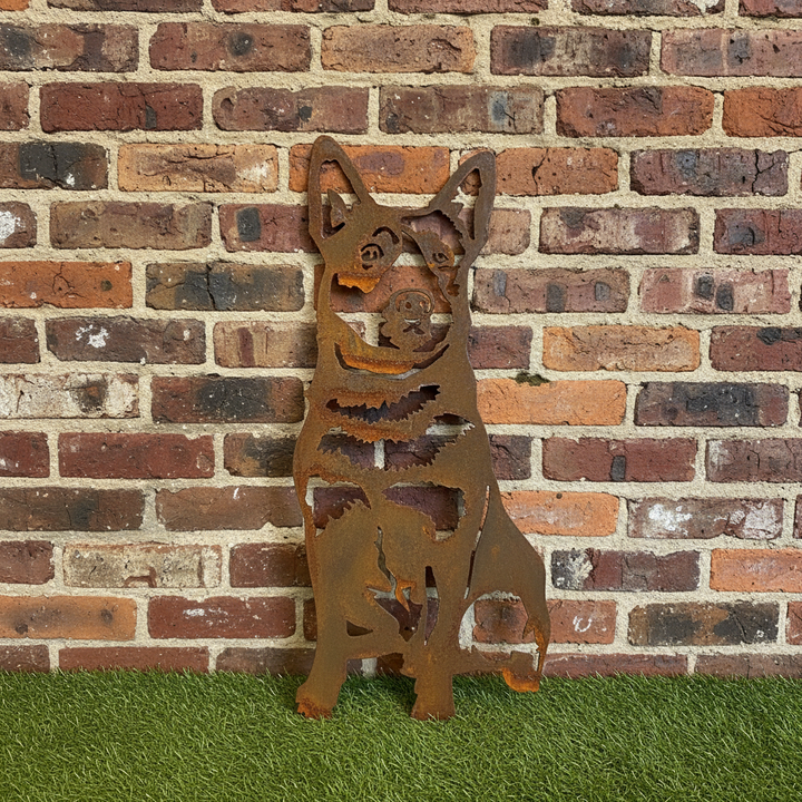Australian Cattle Dog Blue Heeler Metal Wall Art and Garden Art
