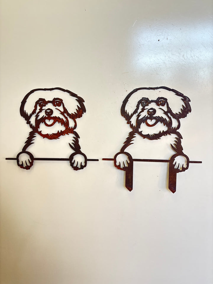 Maltese - Dog Memorial Plaque - Metal Art