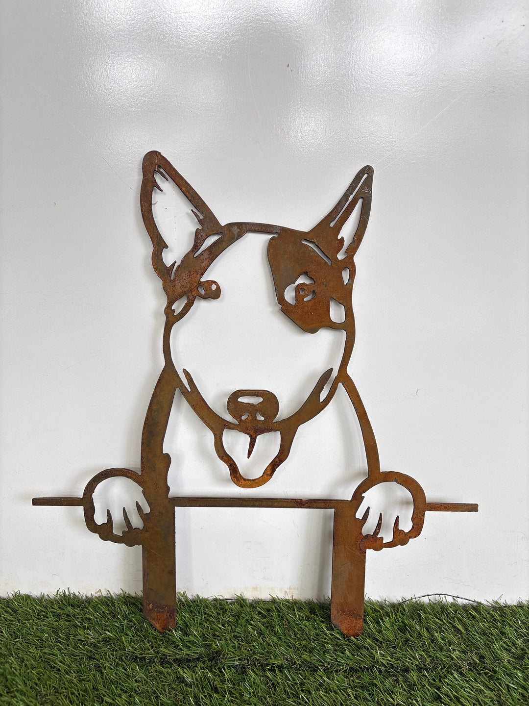 Bull Terrier - Dog Memorial Plaque - Metal Art