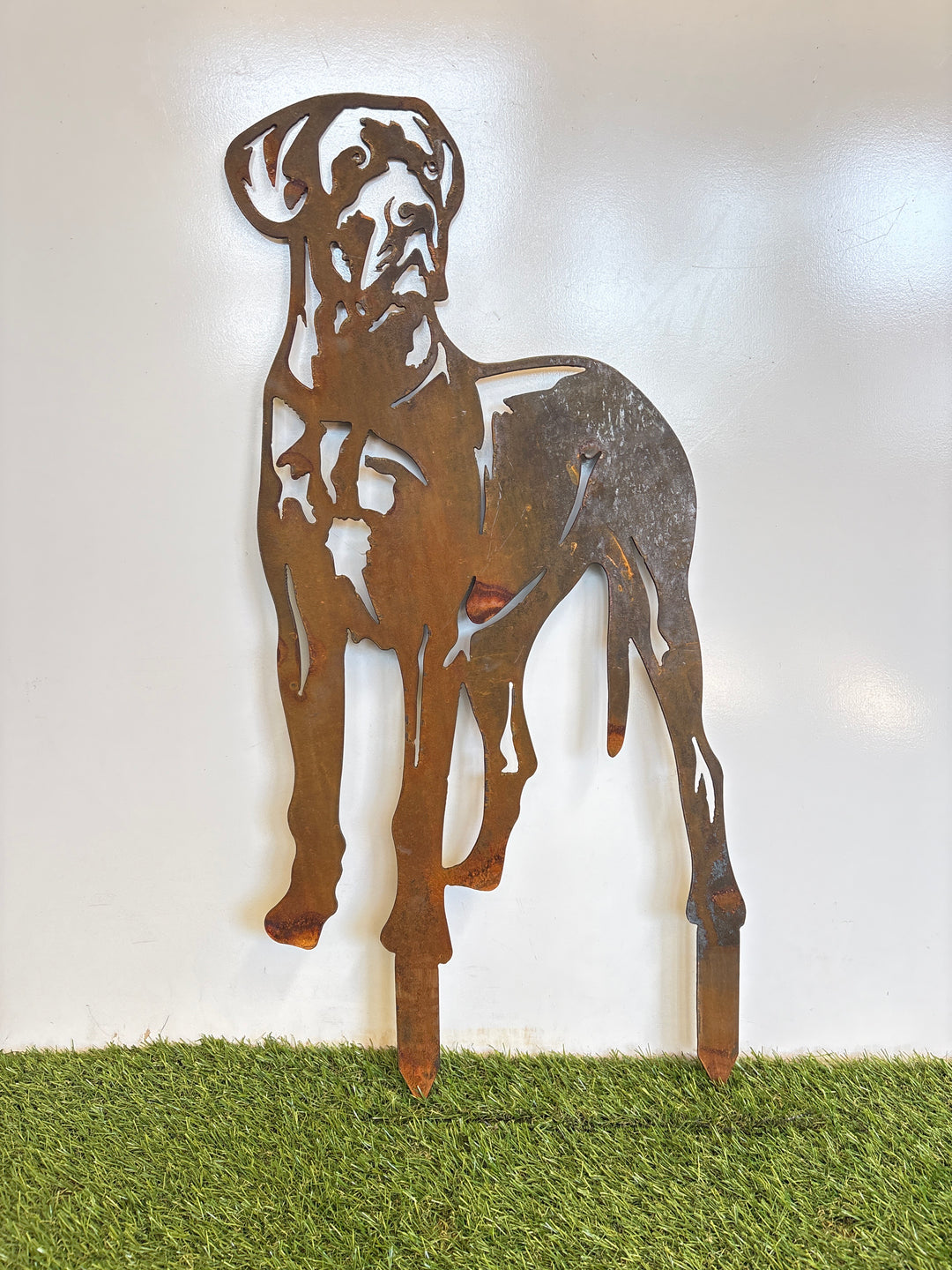 Great Dane Dog Metal Wall Art - Garden Art