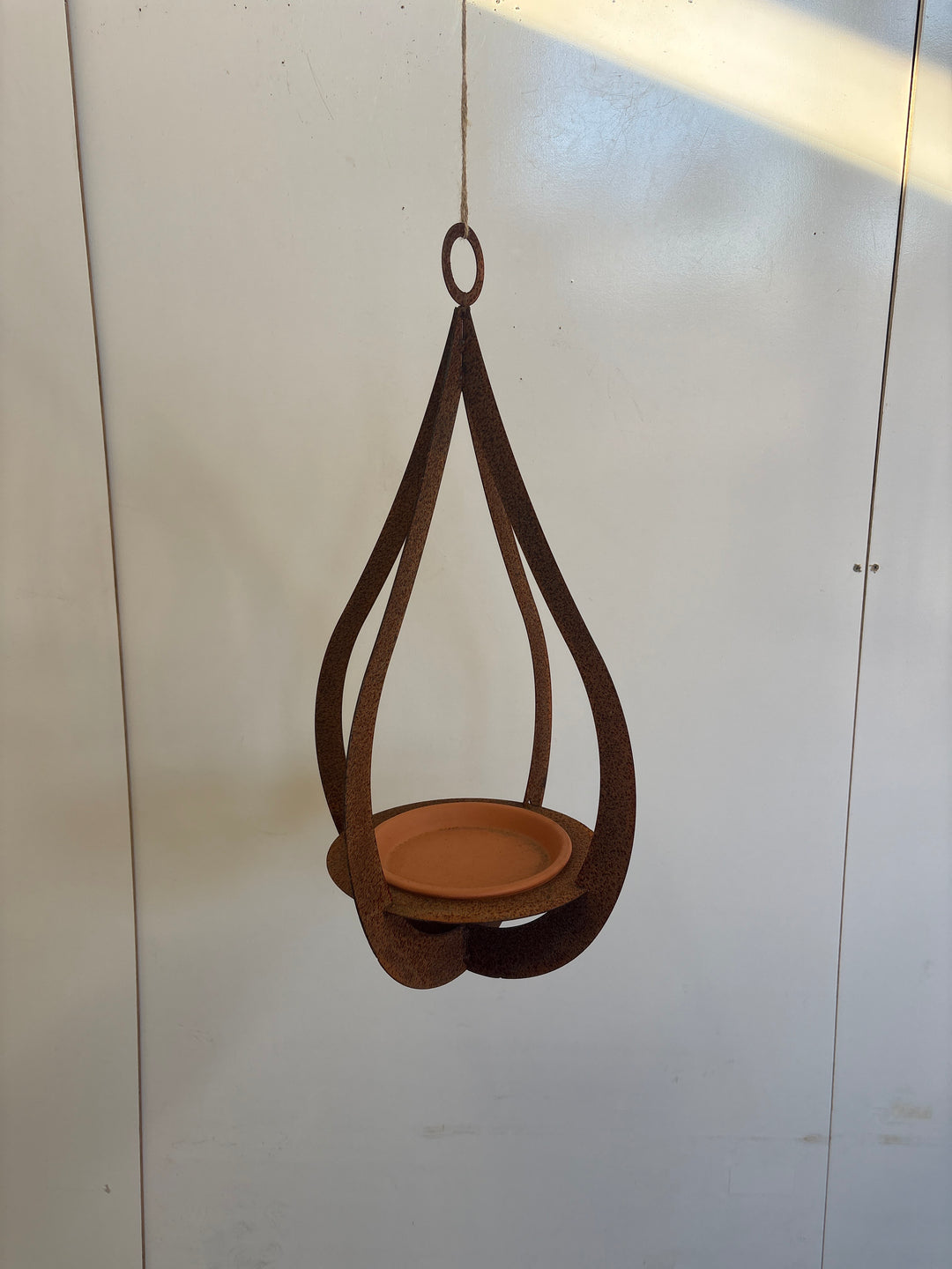 Metal Bird Bath - Bird Feeder - Teardrop Design