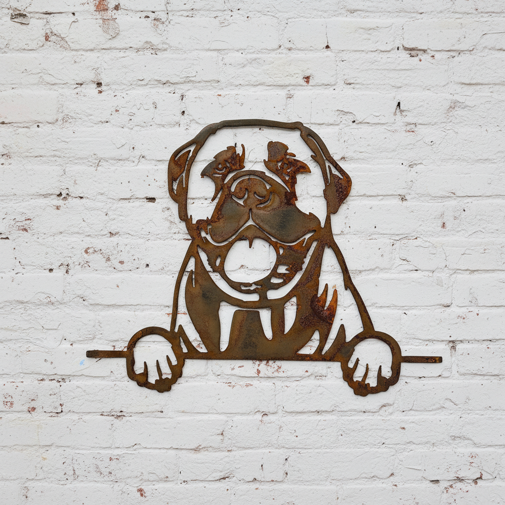 Bullmastiff - Dog Memorial Plaque - Metal Art