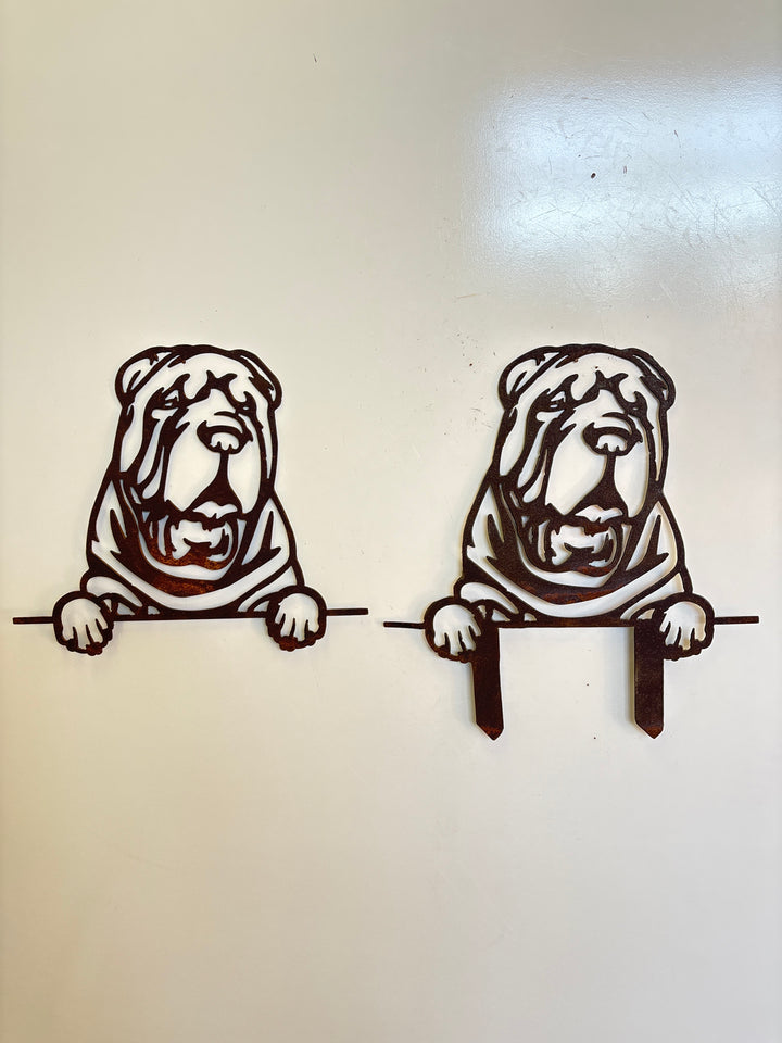 Shar Pei - Dog Memorial Plaque - Metal Art