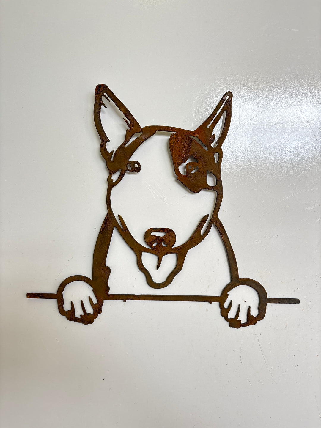 Bull Terrier - Dog Memorial Plaque - Metal Art