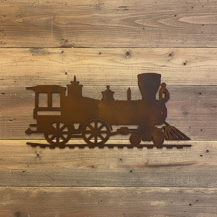 Train Metal Wall Art