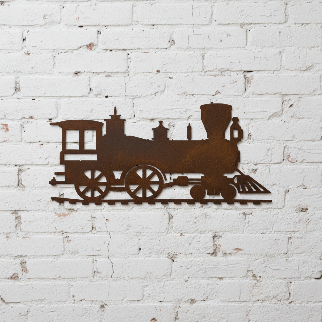 Train Metal Wall Art