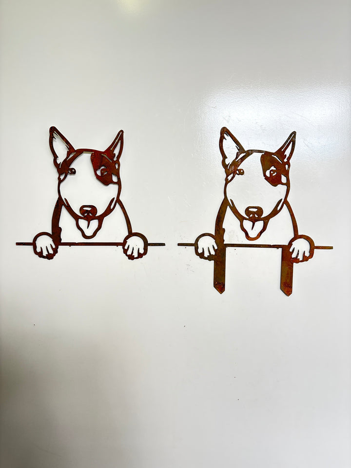 Bull Terrier - Dog Memorial Plaque - Metal Art