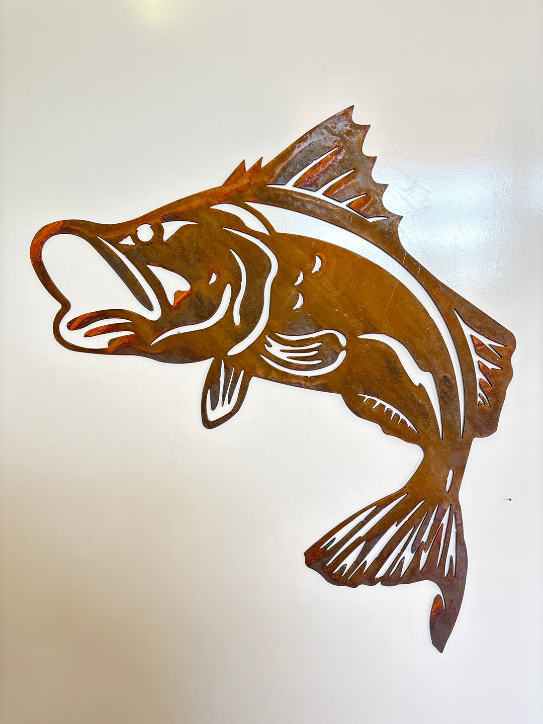 Barramundi Jumping Fish Metal Wall Art