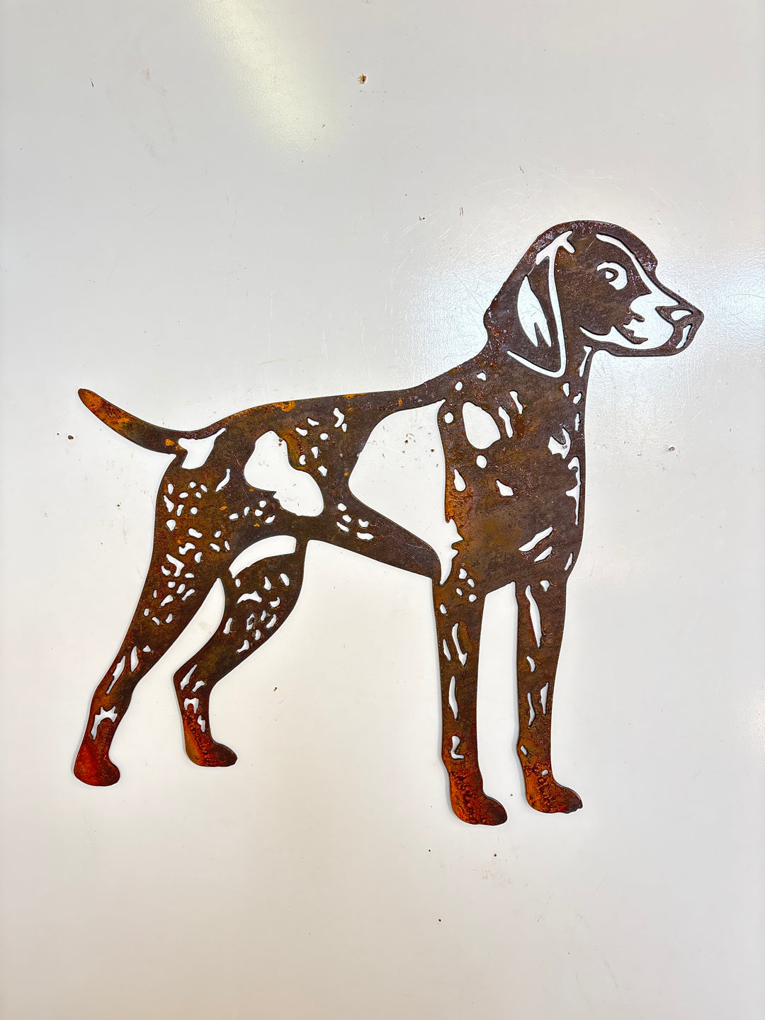 German Short Haired Pointer Gsp Metal Wall Art - Dog Garden Art
