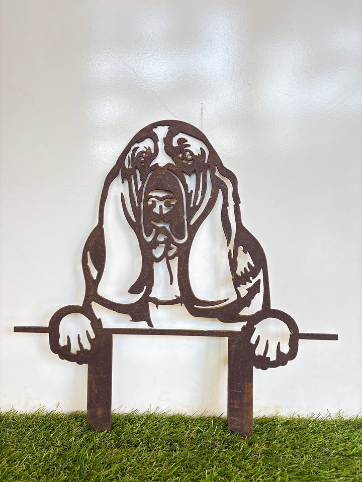 Basset Hound - Dog Memorial Plaque - Metal Art