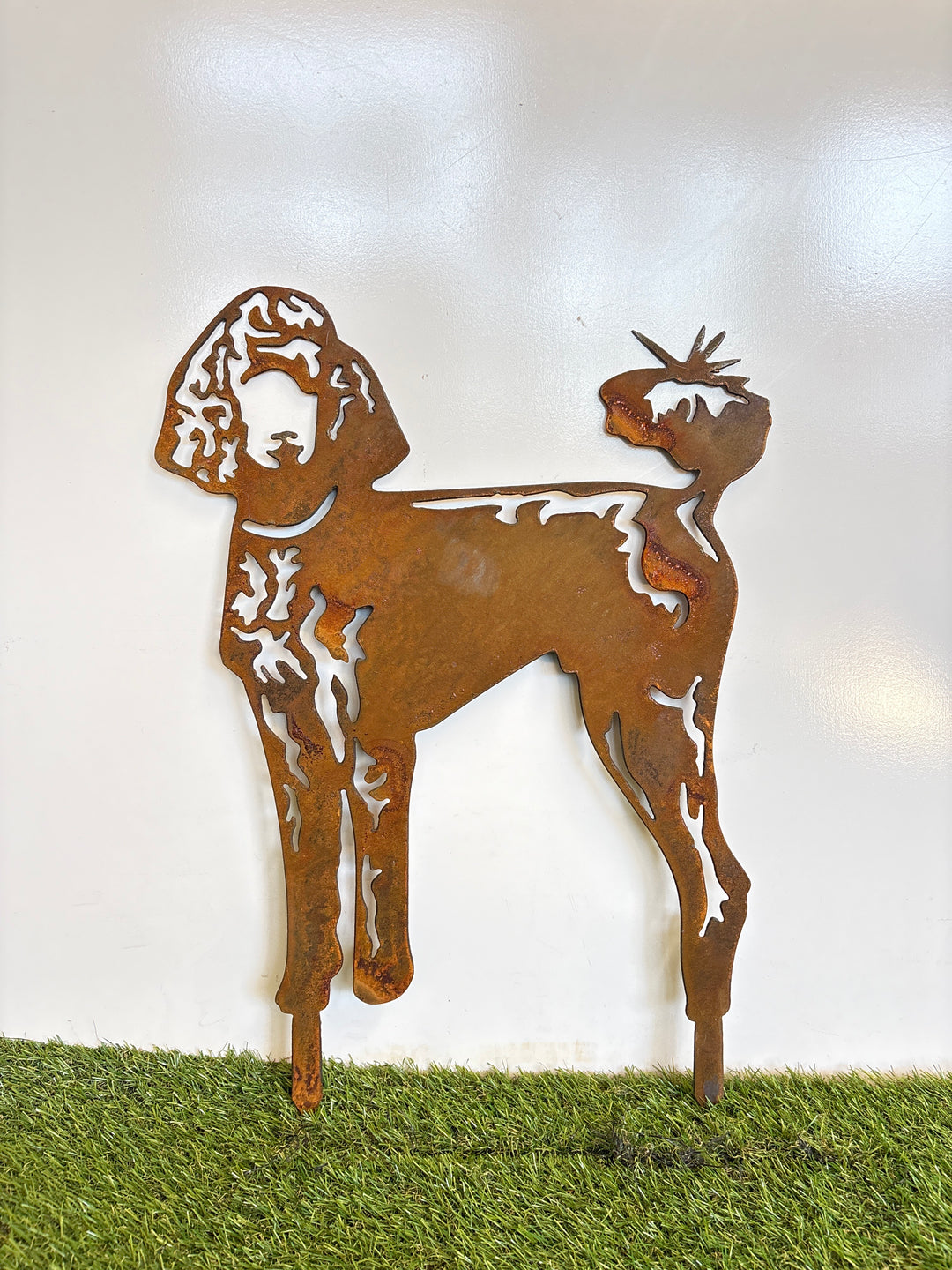 Poodle Dog Metal Wall Art - Garden Art
