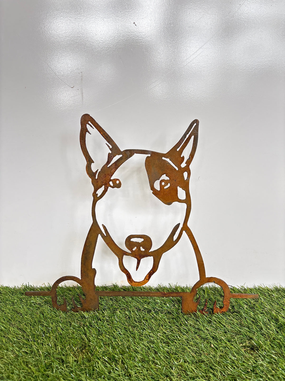Bull Terrier - Dog Memorial Plaque - Metal Art