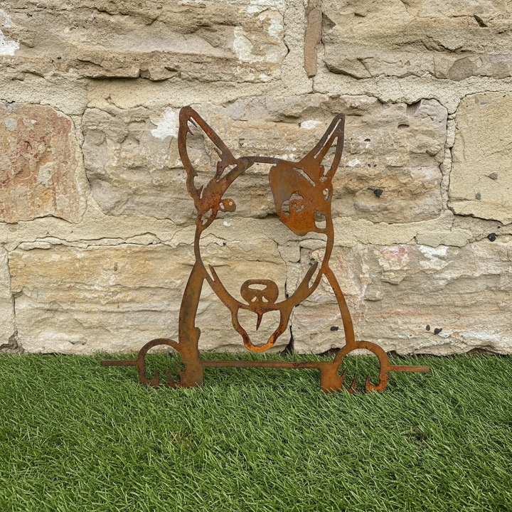 Bull Terrier - Dog Memorial Plaque - Metal Art