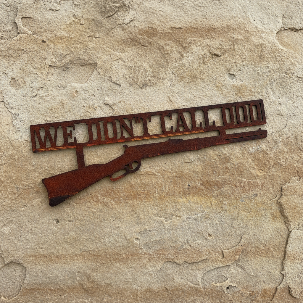 We Dont Call 000 Sign Metal Wall Art