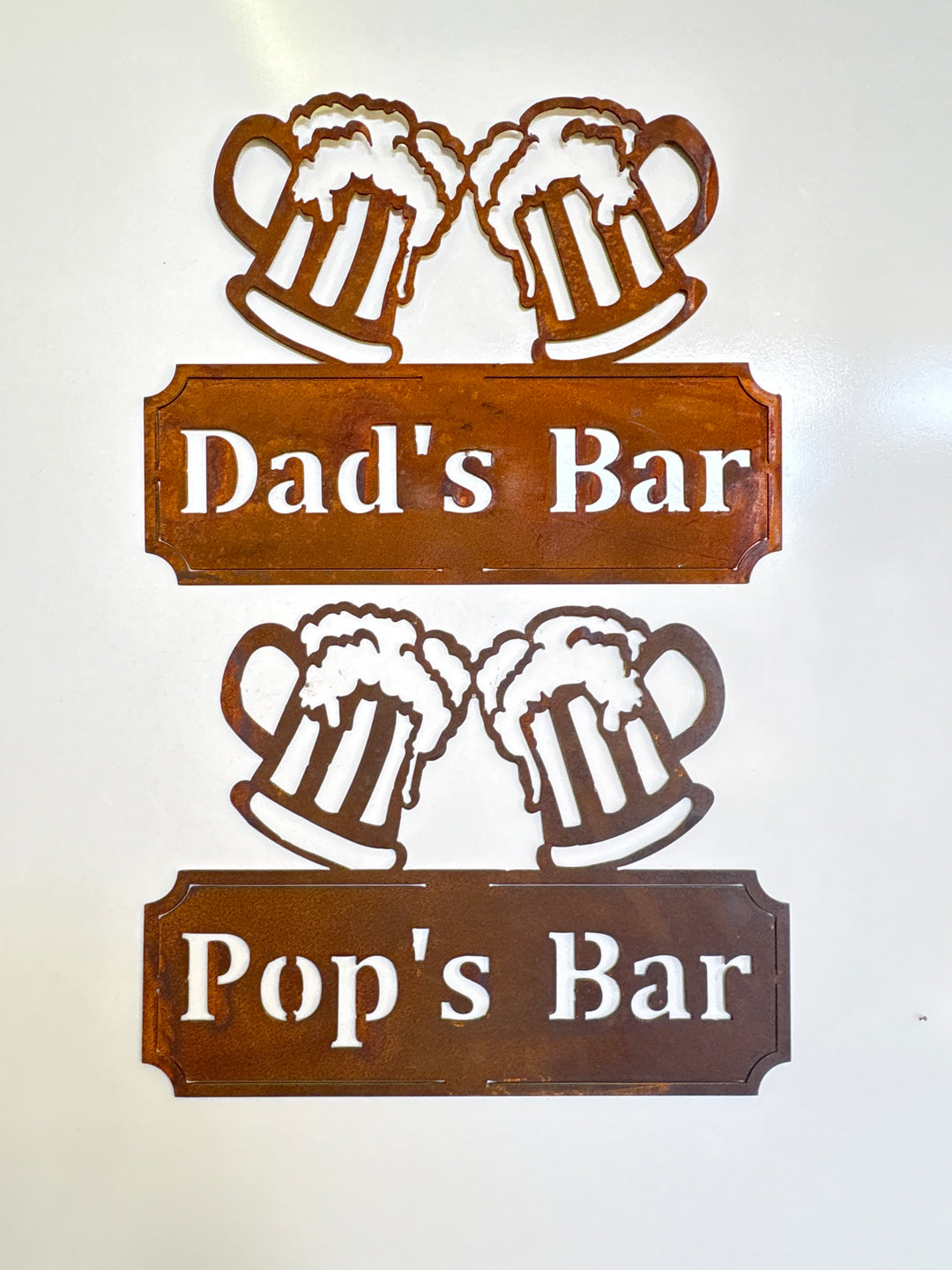 Dad's - Pop's - Custom Made Metal Bar Sign