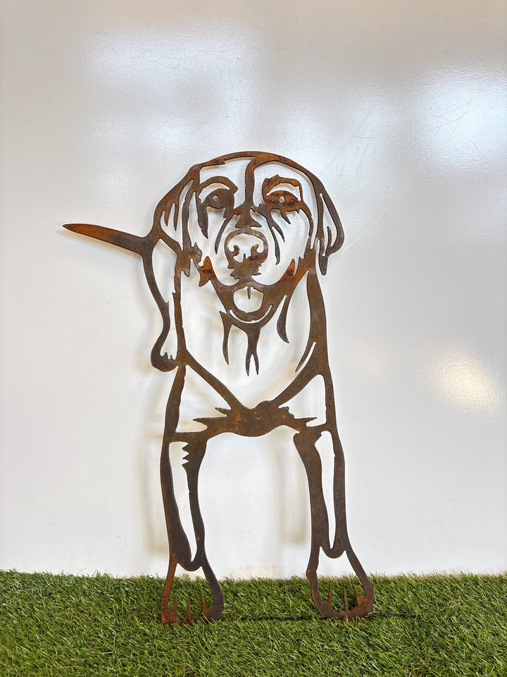 Labrador Metal Wall Art - Dog Garden Art