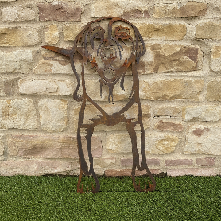 Labrador Metal Wall Art - Dog Garden Art