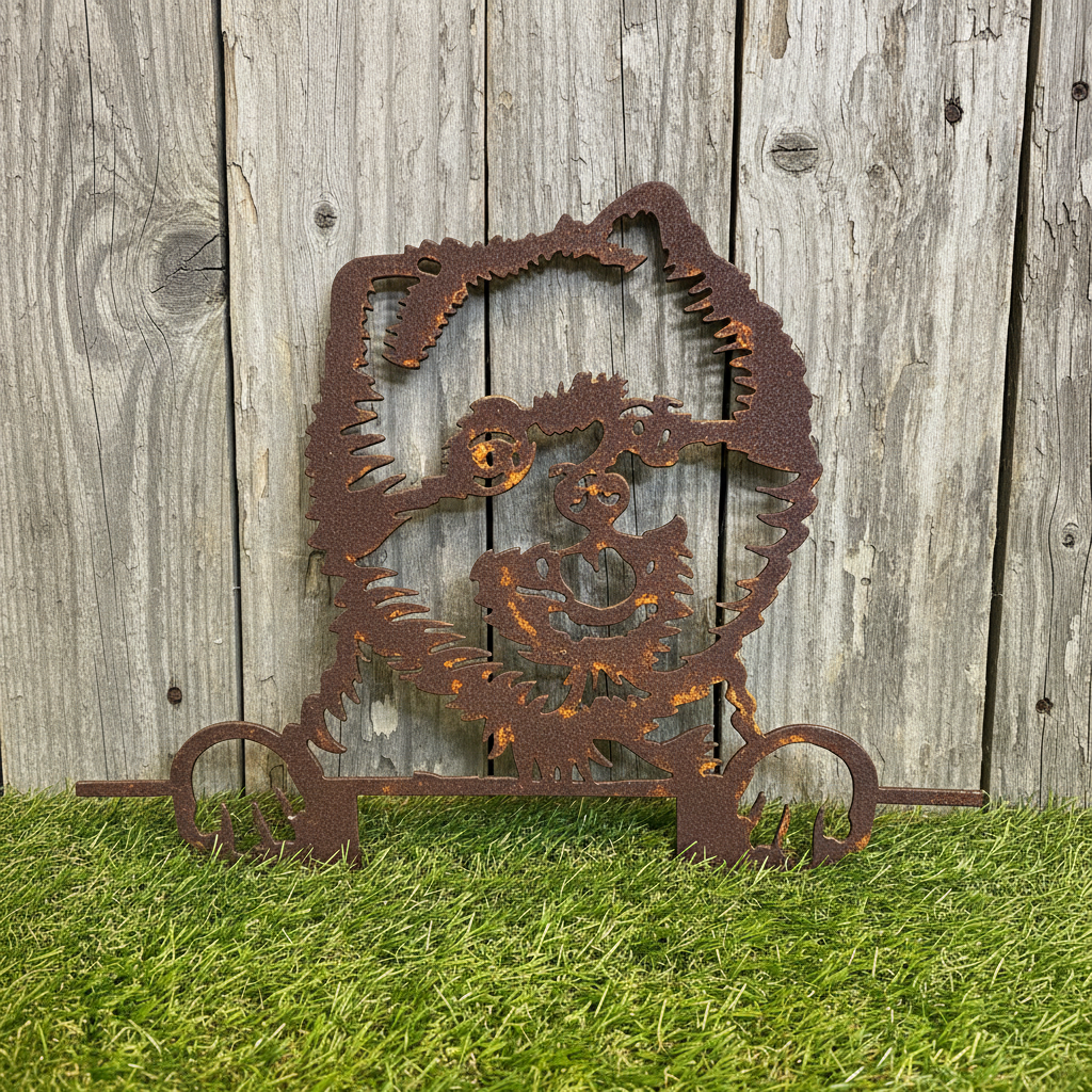 Pomeranian - Dog Memorial Plaque - Metal Art