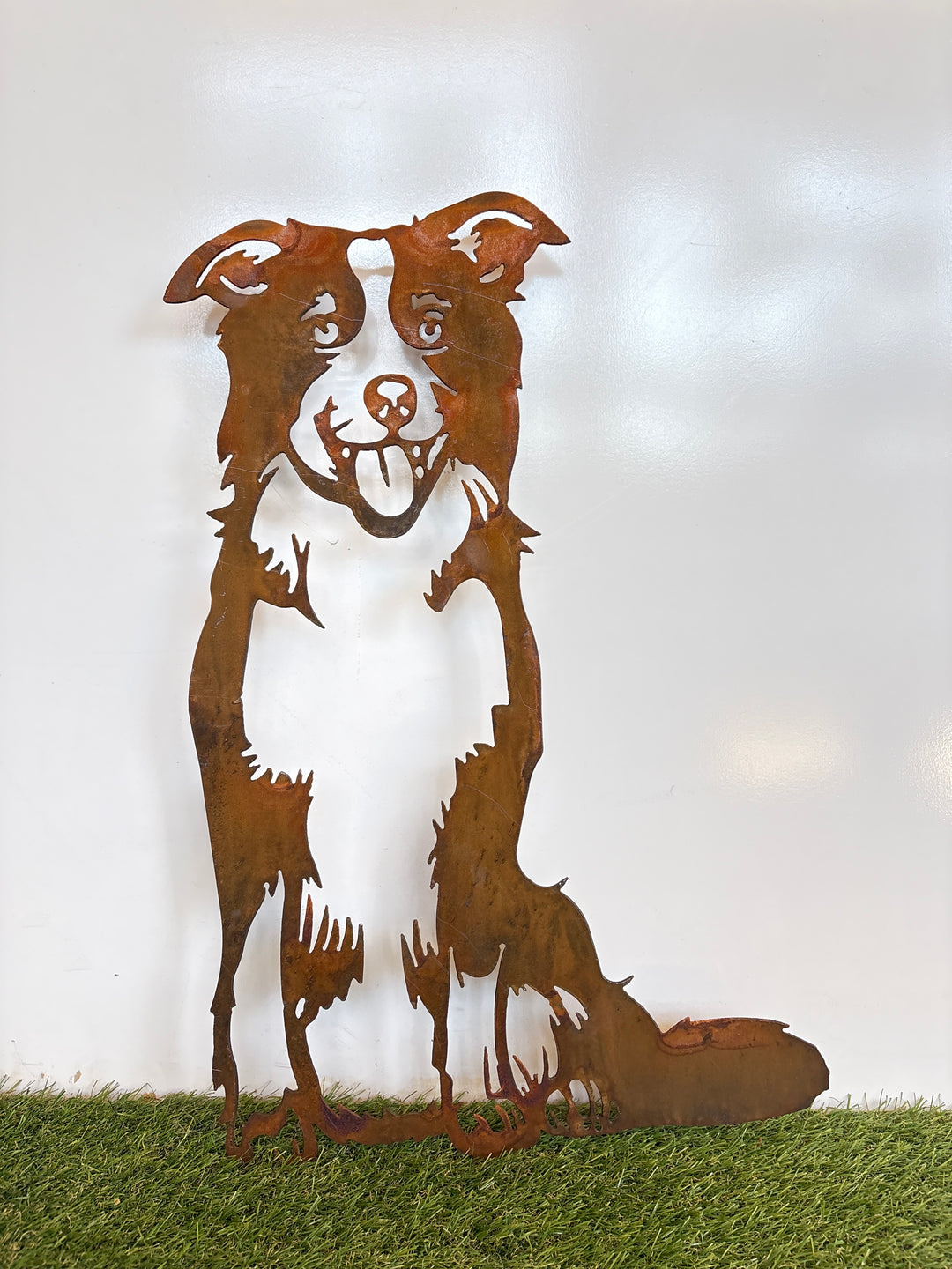 Border Collie Dog Metal Wall Art - Garden Art