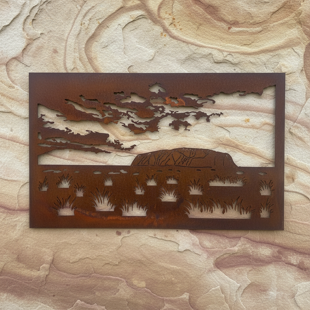 Uluru Landscape Australian Outback Metal Wall Art