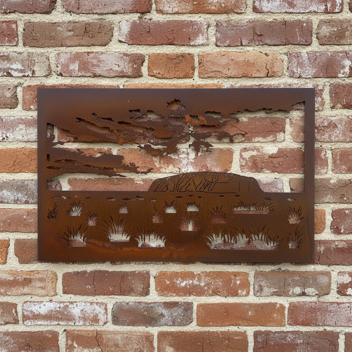 Uluru Landscape Australian Outback Metal Wall Art