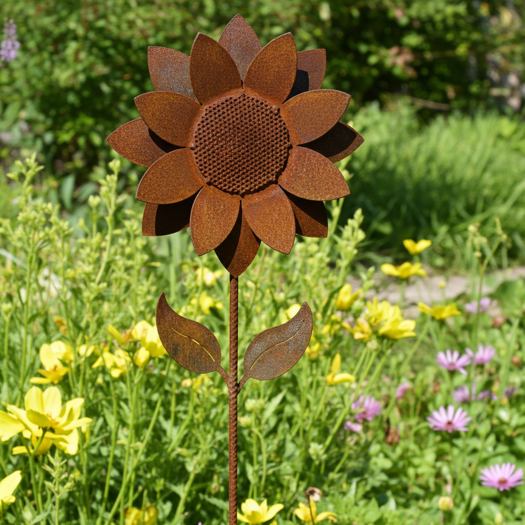 Sunflower Metal Garden Art