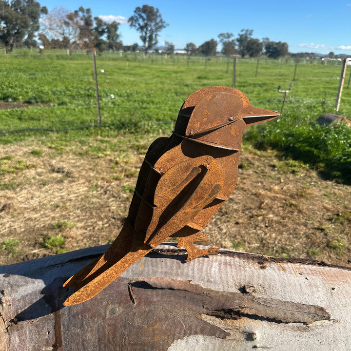 Metal Kookaburra Sculpture – Australian Native Bird Garden Art