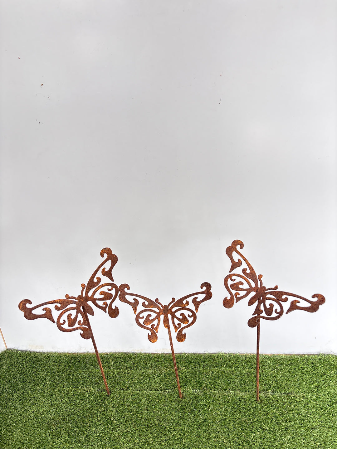 Butterfly Metal Garden Spike / Stake Single Cut Design