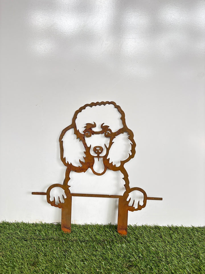 Poodle - Dog Memorial Plaque - Metal Art