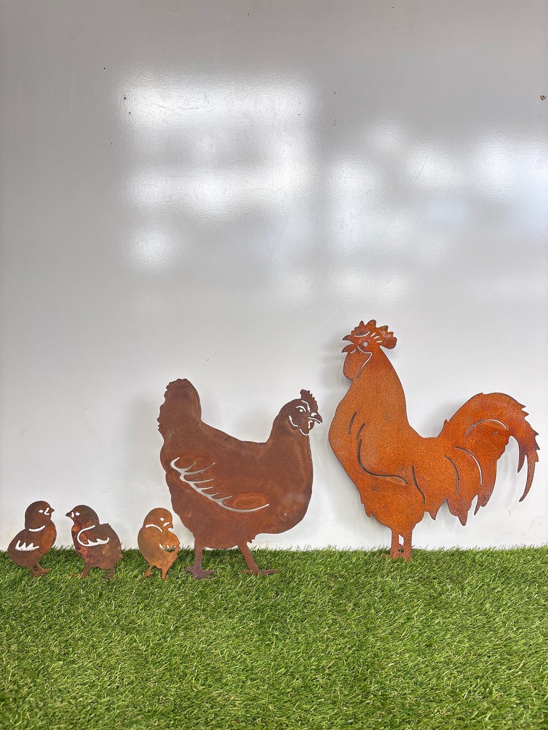 Chicken, Rooster and/or Chicks - Animal Metal Garden Art