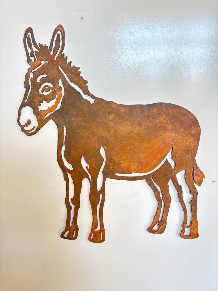 Donkey - Metal Wall Art - Garden Art