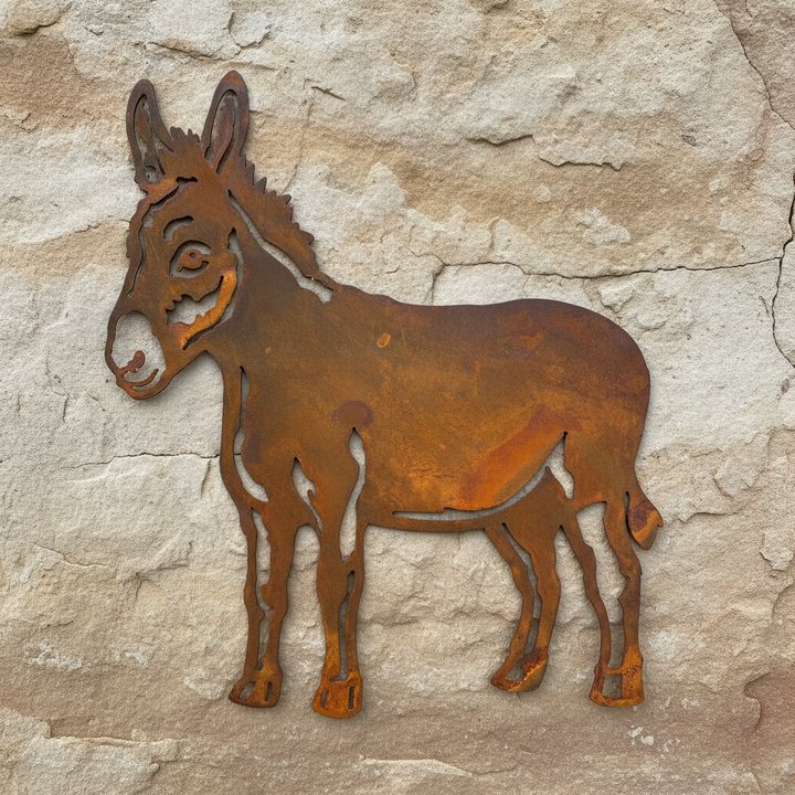 Donkey - Metal Wall Art - Garden Art