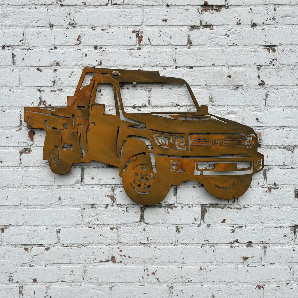79 Series Toyota Land Cruiser  Ute Metal Wall Art