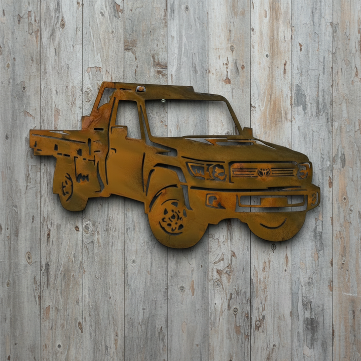 79 Series Toyota Land Cruiser  Ute Metal Wall Art