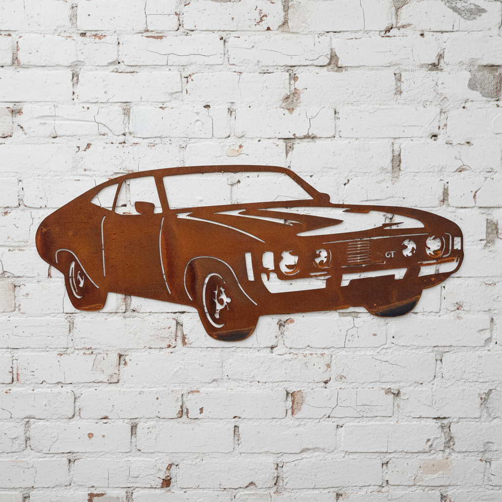 XA Ford Coupe GT Metal Wall Art