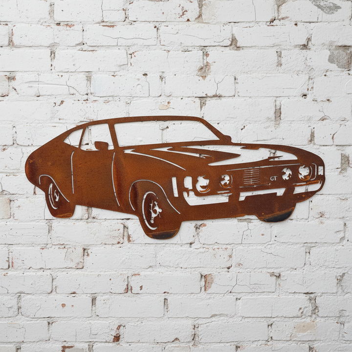 XA Ford Coupe GT Metal Wall Art