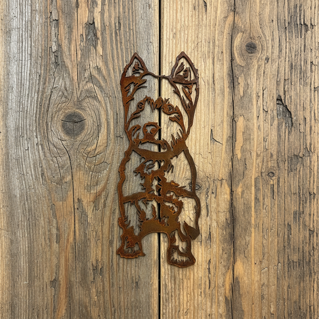 West Highland Terrier Metal Wall Art - Westie Dog Garden Art