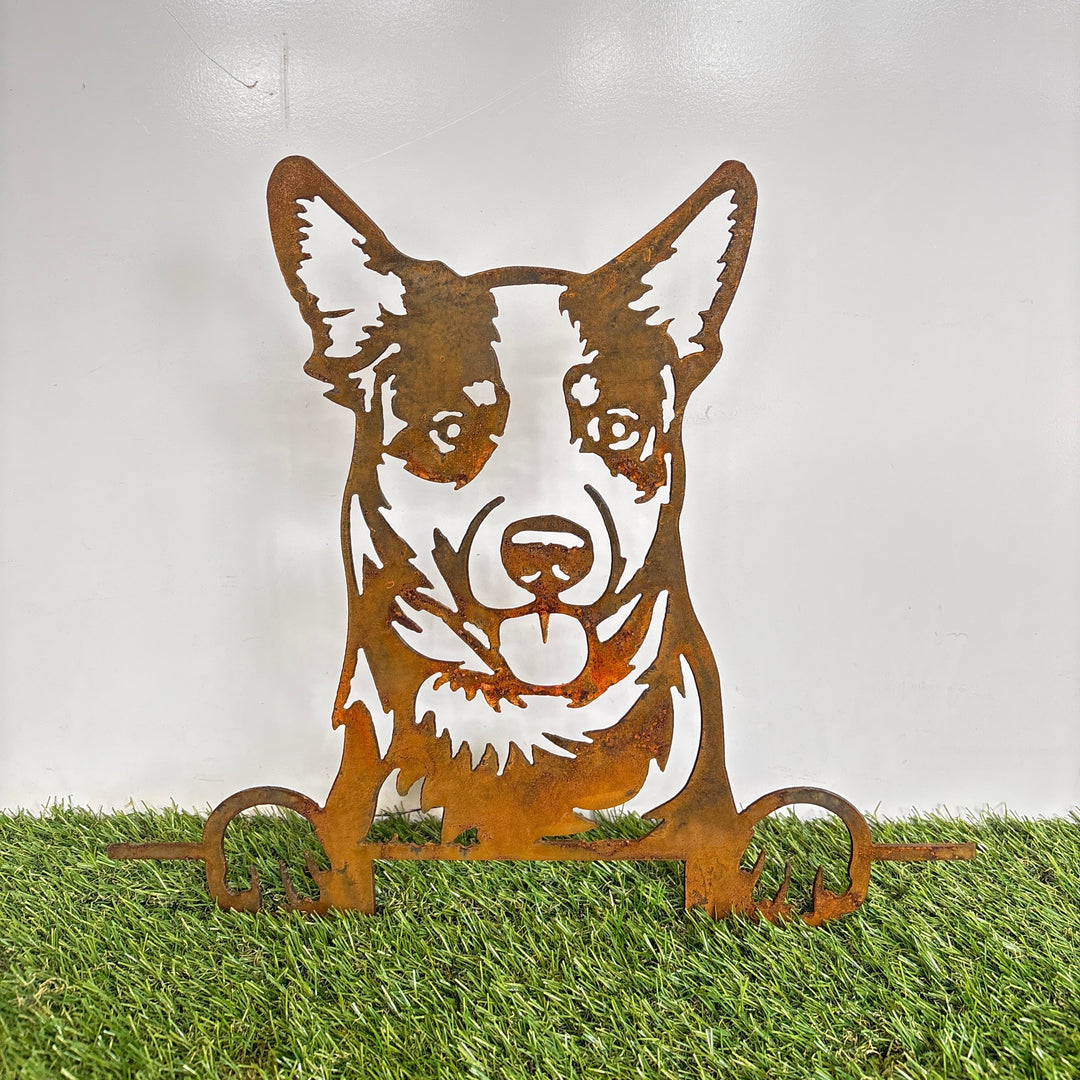 Australian Cattle Dog - Blue Heeler - Dog Memorial Plaque - Metal Art