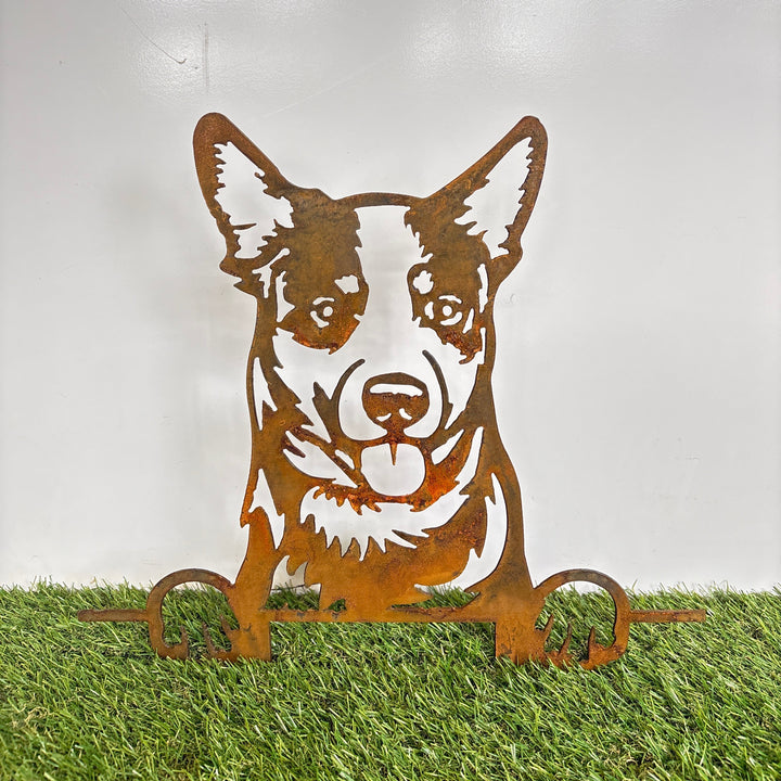 Australian Cattle Dog - Blue Heeler - Dog Memorial Plaque - Metal Art
