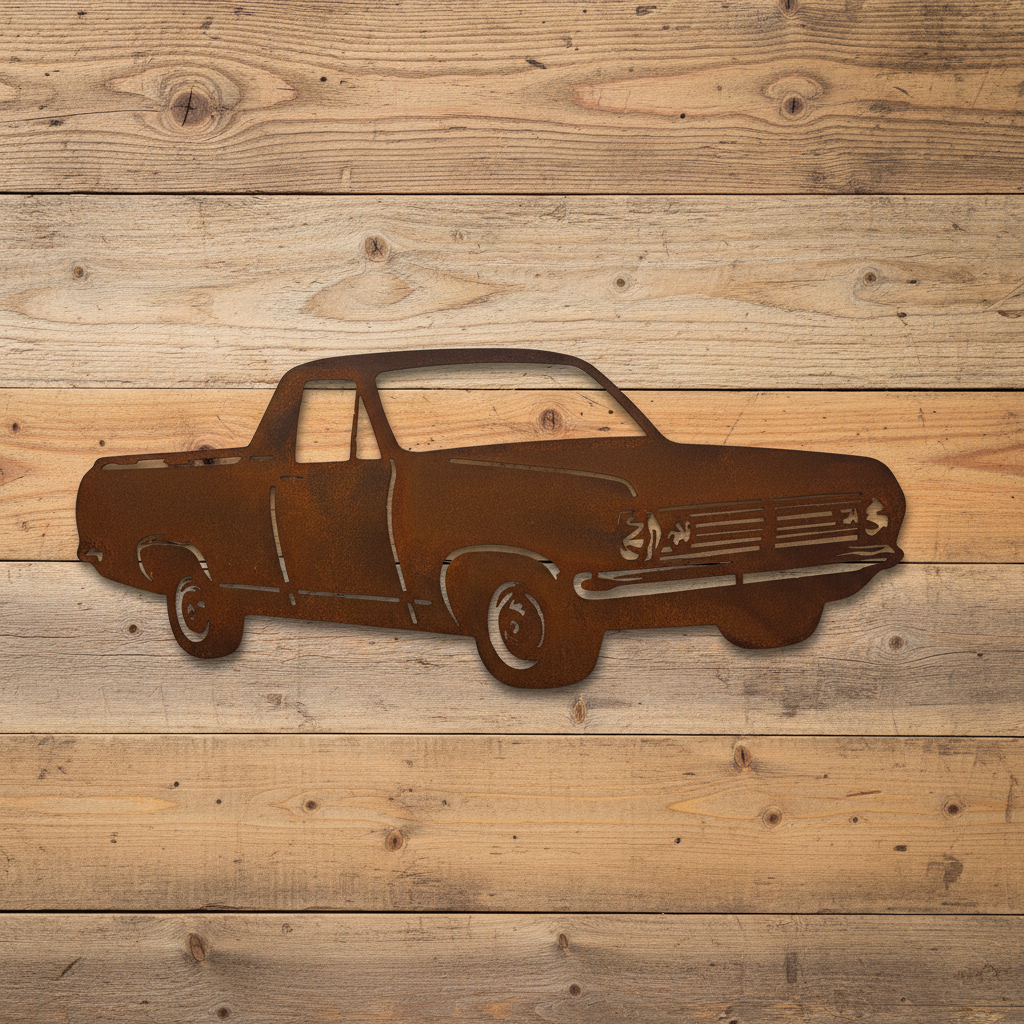 HR Holden Ute Metal Wall Art