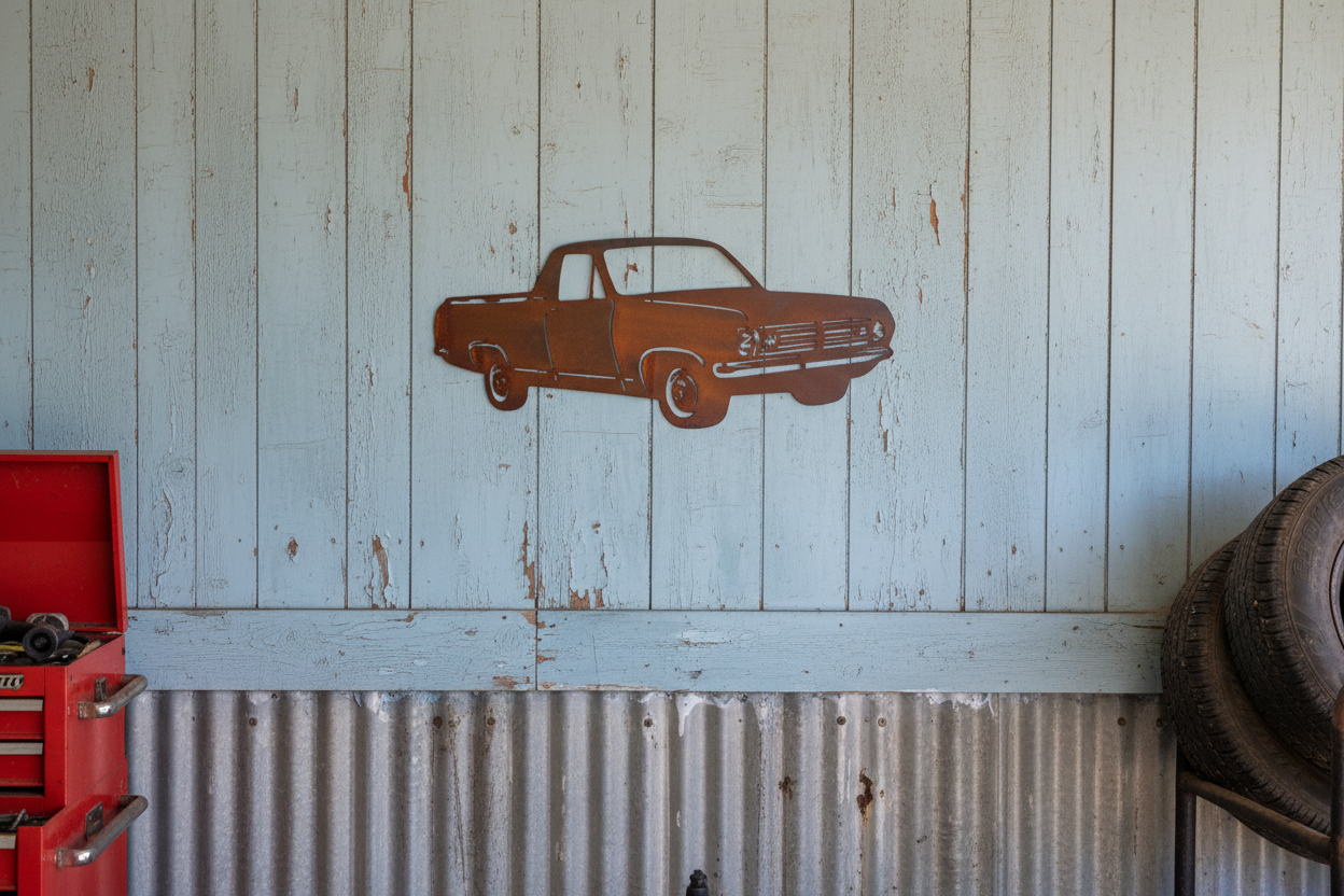 HR Holden Ute Metal Wall Art