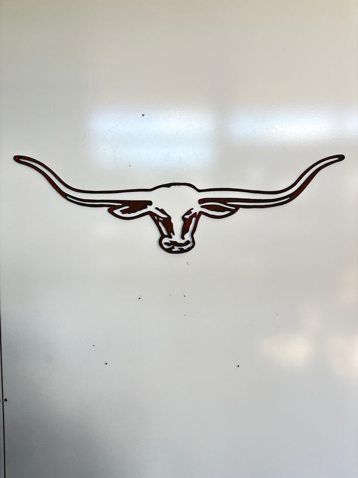 Long horns Metal Wall Art