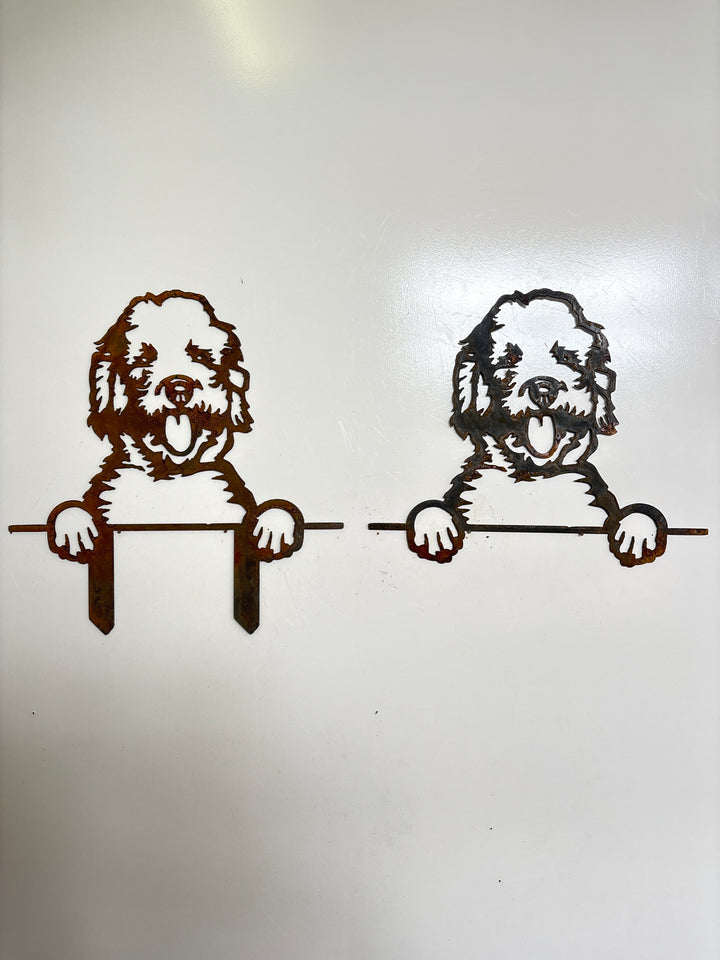 Labradoodle - Dog Memorial Plaque - Metal Art