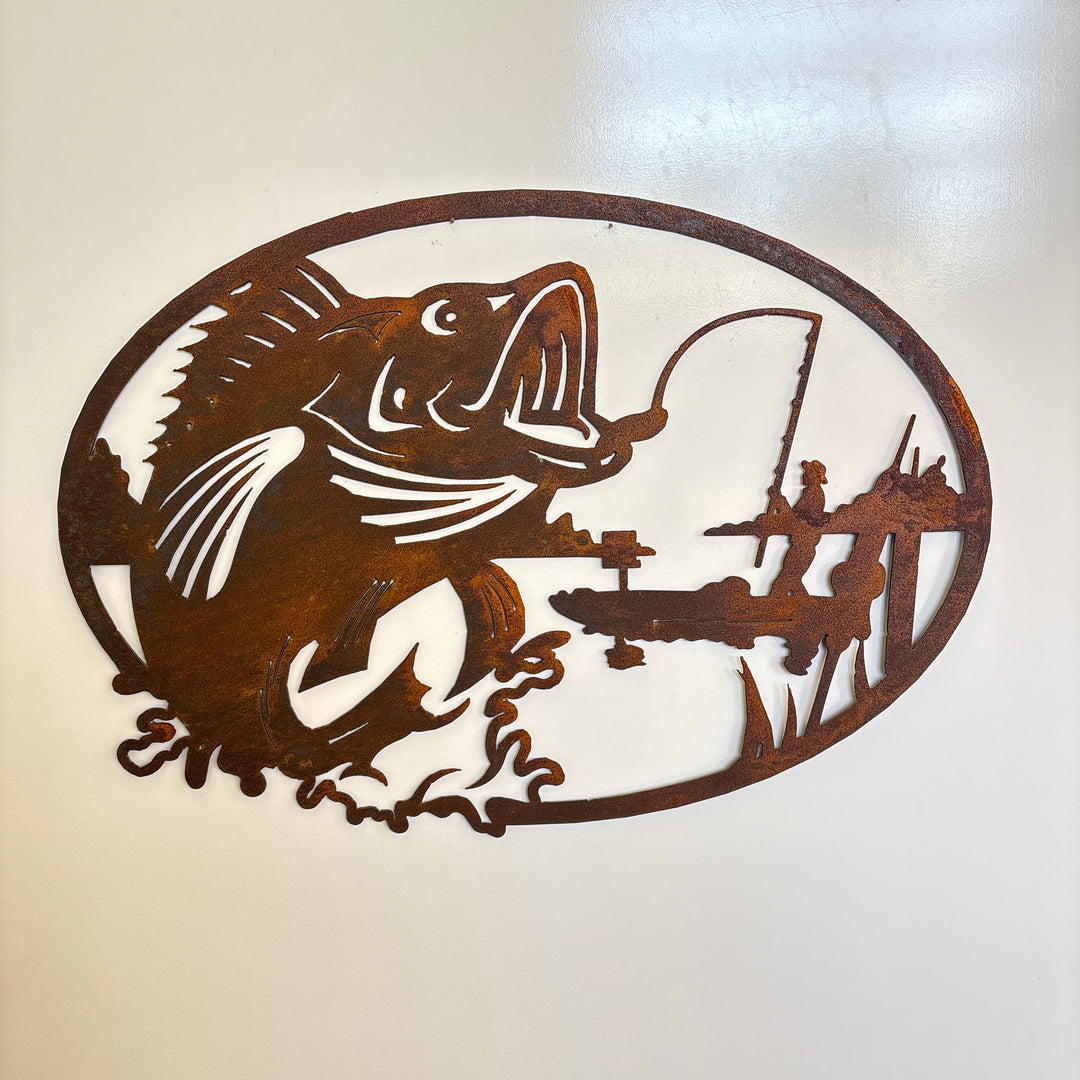 Fish Scene Metal Wall Art