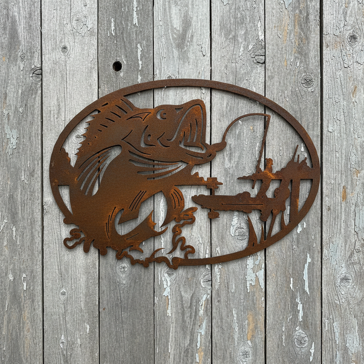 Fish Scene Metal Wall Art